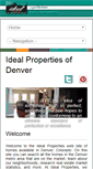 Mobile Screenshot of idealpropertiesofdenver.com